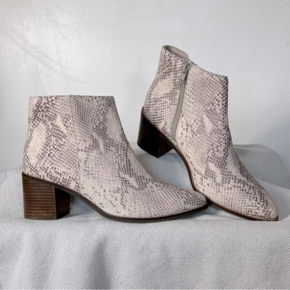 Seychelles Shoes - Seychelles NEW Occasion Nueutral Snake Print Ankle Boot- Size 8